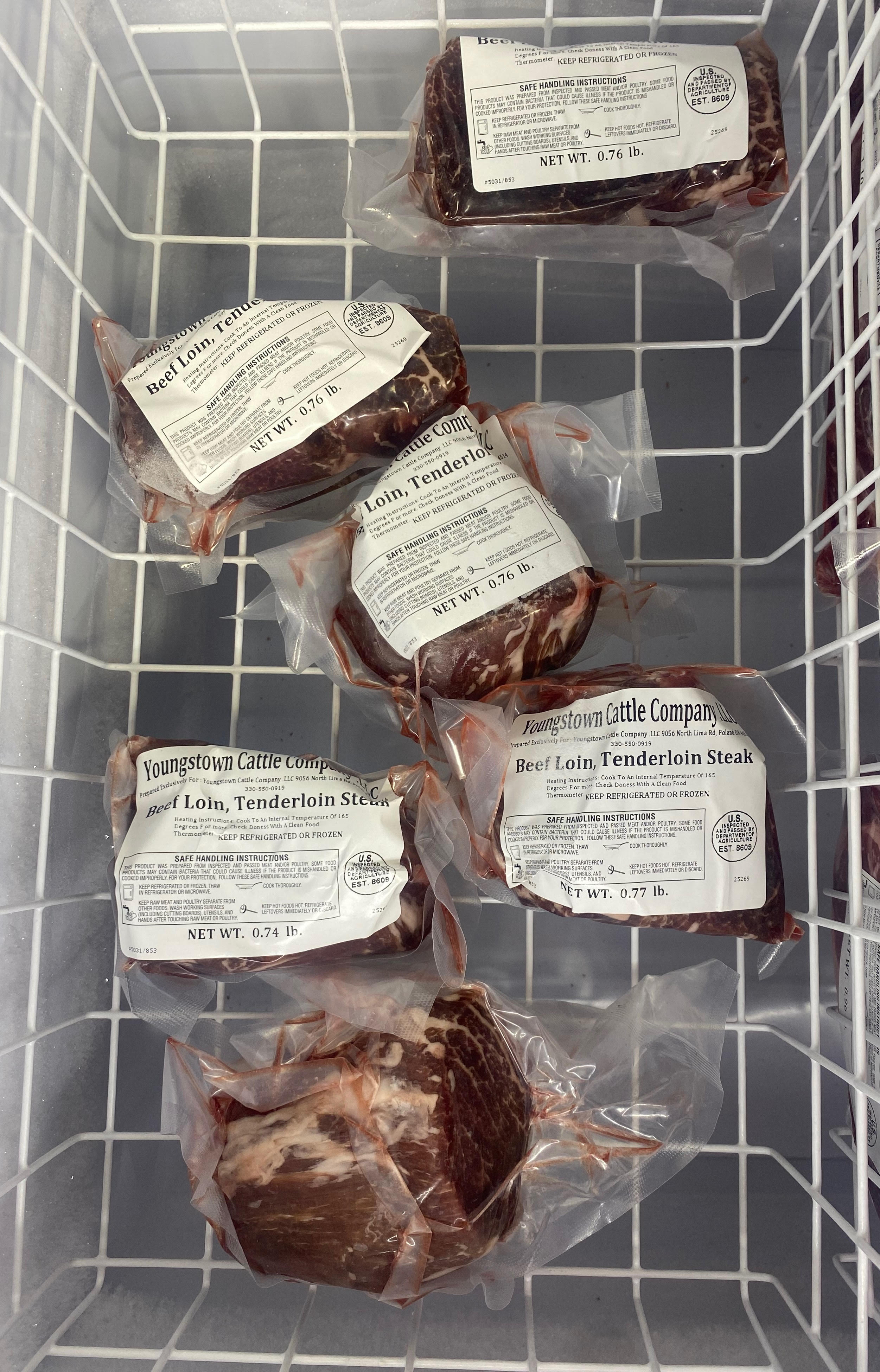 Beef Tenderloin (.7–.8 lb avg)